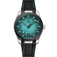 Seamaster 38 mm, steel on rubber strap - 22032382003001